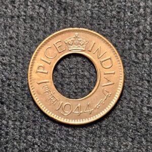 1944 Calcutta Mint 1 Pice Coin