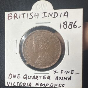 Victoria empress 1886 One Quarter Anna