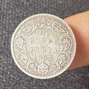 1/4 Rupee 1892 Silver coin