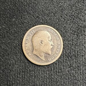 1909 One Quarter Anna coin